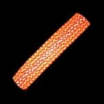 Orange Check Barrette