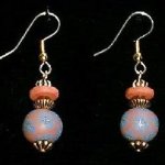Bead Dangles - Terra Slate Flower