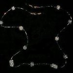 Tan and black eyeglass holder_necklace