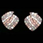 Foldover Earring - Brown Check
