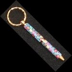 Multi-colored Flower Keychain Pen