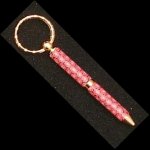 Red Flower Keychain Pen