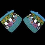 Foldover-Multi Cane Turquoise